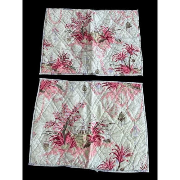 Pine Cone Hill Hanae Midnight Floral Pillow Shams Set of 3 - Picture 5 of 9